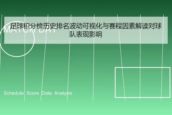 足球积分榜历史排名波动可视化与赛程因素解读对球队表现影响